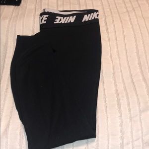 nike mini swoosh high waisted wide leg sweatpants in gray